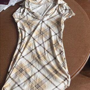 No Boundaries Plaid Midi Dress - Yellow and Black